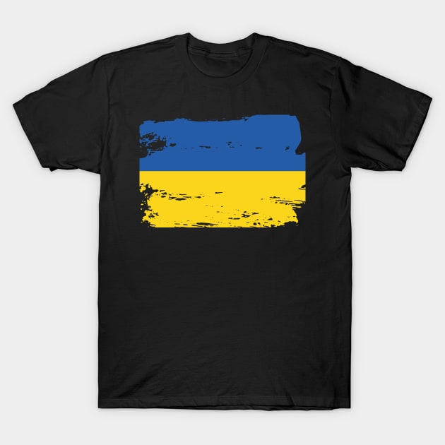 Official Ukraine Flag Ukrainian Country Pride Vintage T-Shirt by HeroGifts